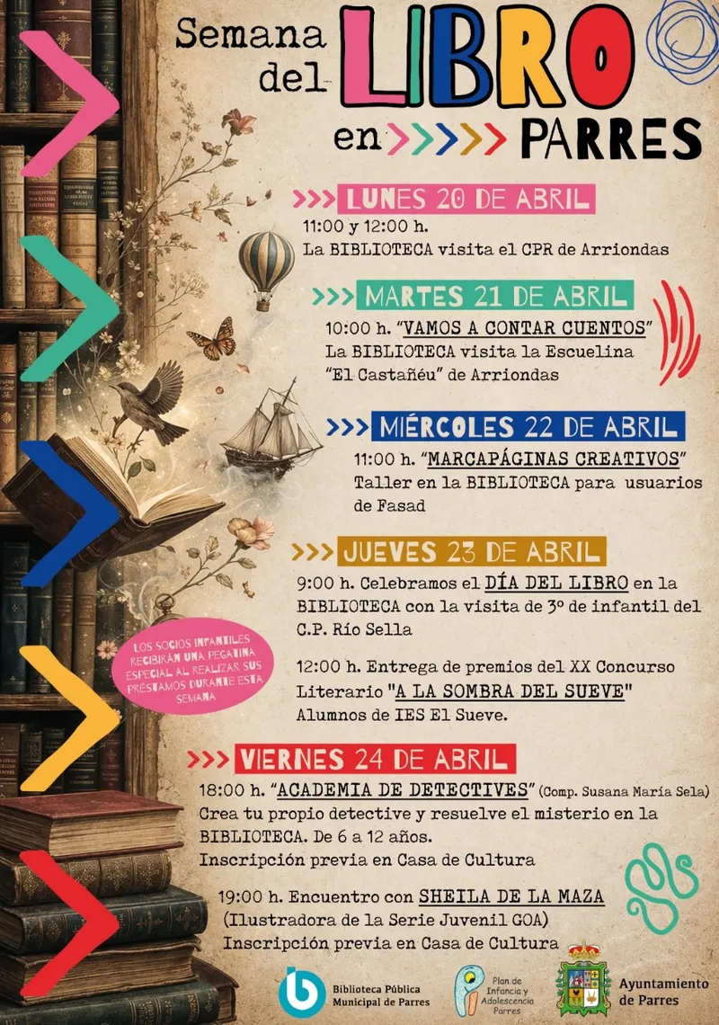 Parres celebra la Semana del Libro con actividades para todos los públicos