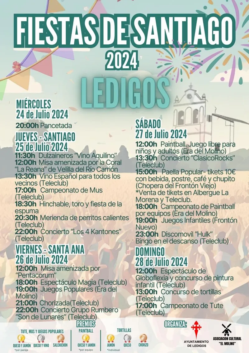 Ledigos celebra las Fiestas de Santiago con un programa de actividades para todos los públicos