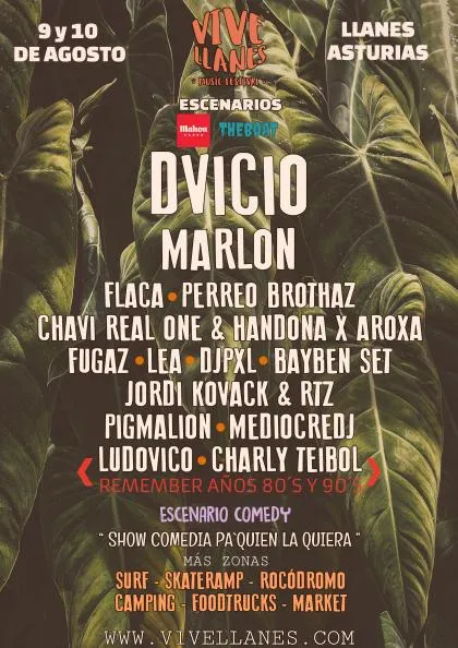 El Festival Vive Llanes regresa a la Finca de la Talá con DVICIO y MARLON
