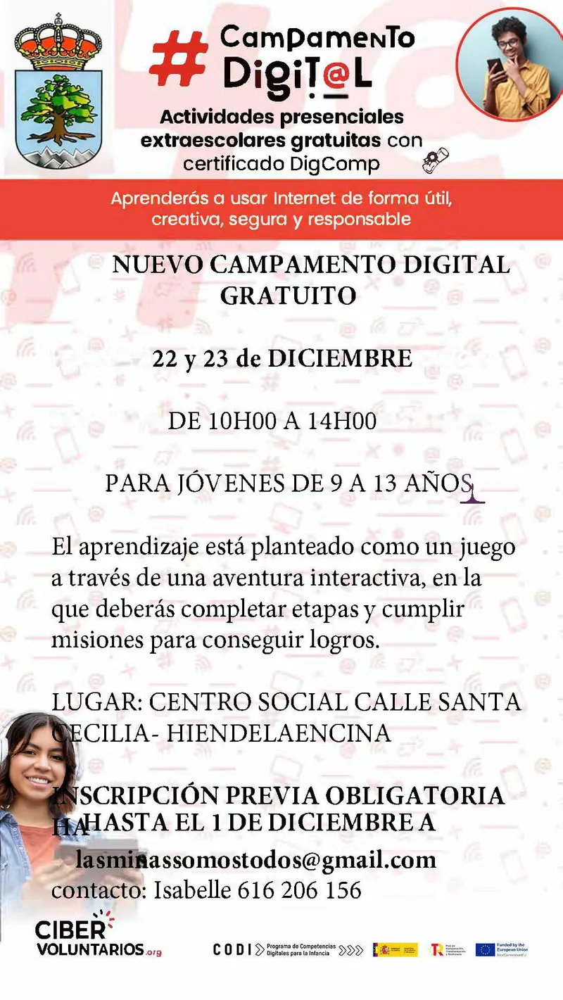 Hiendelaencina organiza un campamento digital para jóvenes en diciembre