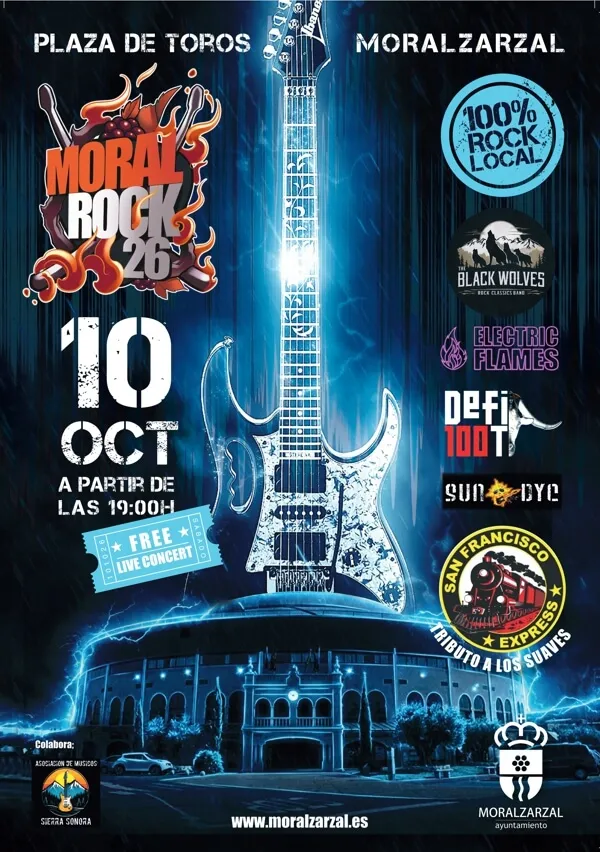 MoralRock 2026: La Plaza de Toros de Moralzarzal acogerá la cita anual del rock