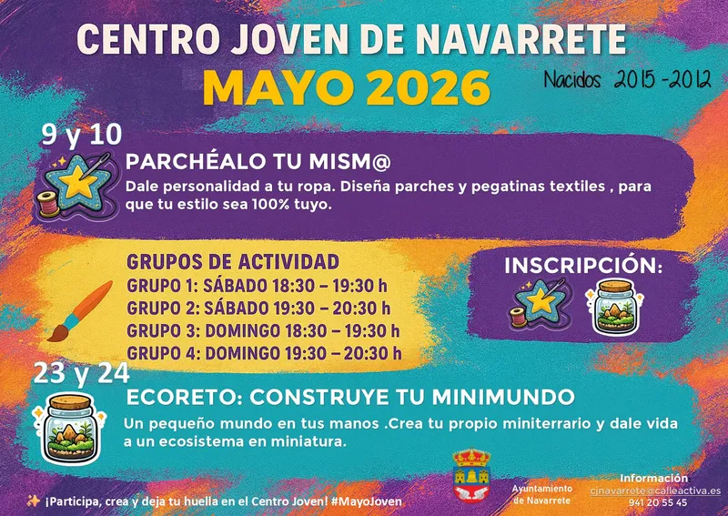Talleres y exposiciones gratuitas para jóvenes y amantes del arte en Navarrete