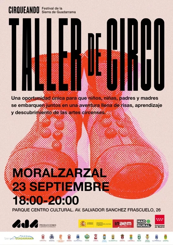 Taller de Circo familiar en Moralzarzal dentro del festival Cirqueando