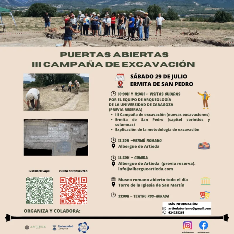 Artieda abre las puertas de su yacimiento arqueológico en la ermita