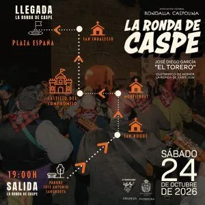 Caspe rinde homenaje a la jota aragonesa con "La Ronda de Caspe"
