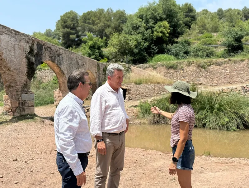 Alfondeguilla recupera el Pont de l'Aigua con un nuevo lago de agua dulce