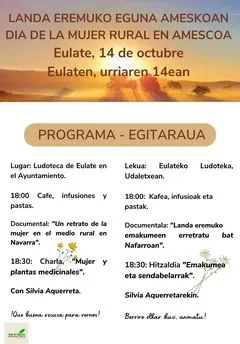 Eulate celebra el Día de la Mujer Rural con un documental y una charla sobre plantas medicinales