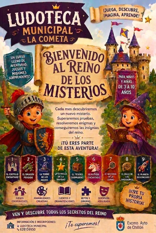 La Ludoteca Municipal La Cometa de Chillón inicia curso con el proyecto "Reino de los Misterios"