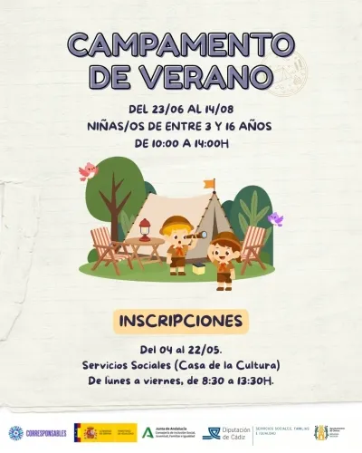 Olvera abre el plazo de inscripción para su campamento de verano dirigido a menores