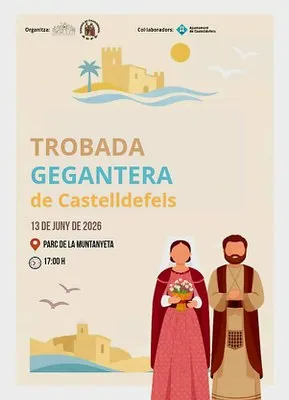 Castelldefels celebra 43 años de sus gigantes con una gran Trobada Gegantera