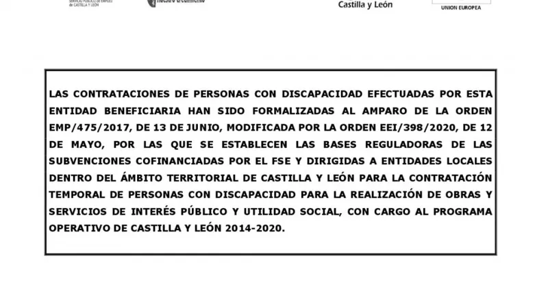 Subvenciones para contratar a personas con discapacidad en Castilla y León