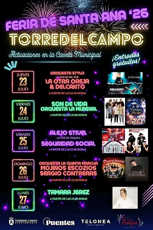 Torredelcampo presenta la programación de su Feria 2026