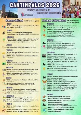 Cantimpalos anuncia su Semana Cultural y Fiestas Locales 2026