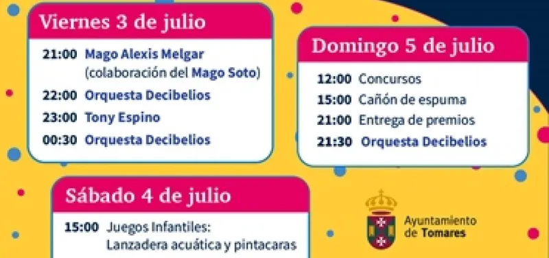 Tomares celebra la Velá de Las Almenas del 3 al 5 de julio