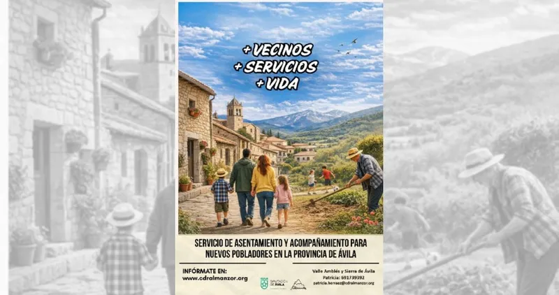 Ávila impulsa el asentamiento de nuevos pobladores con un servicio de acompañamiento