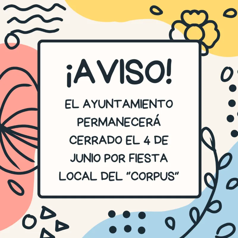 El Ayuntamiento de Carracedelo cerrará el 4 de junio por fiesta local