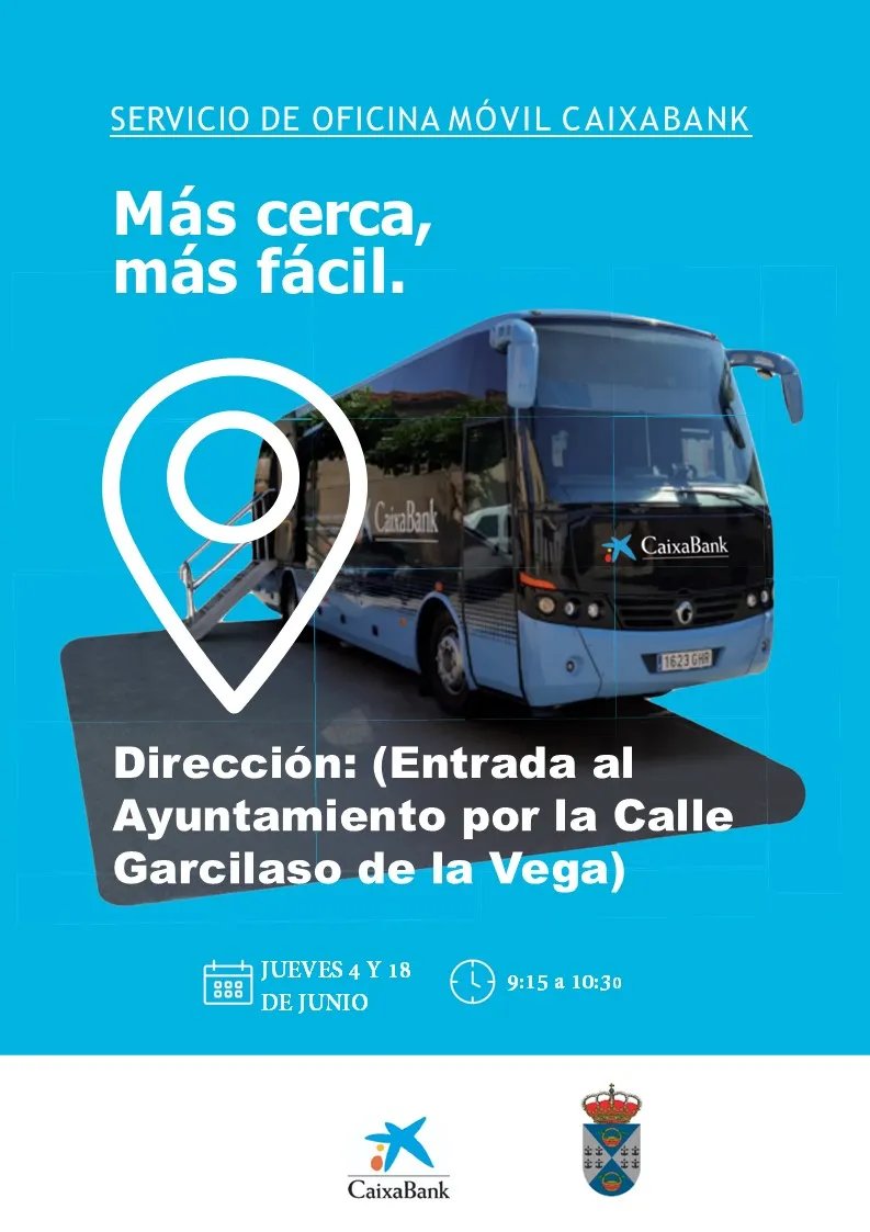 La oficina móvil de CaixaBank modifica sus horarios en abril en Batres