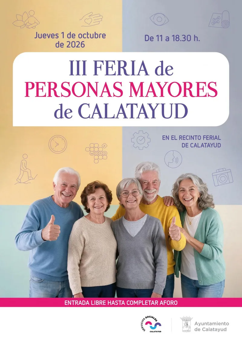 Calatayud acoge la III Feria de Personas Mayores con salud, bienestar y ocio