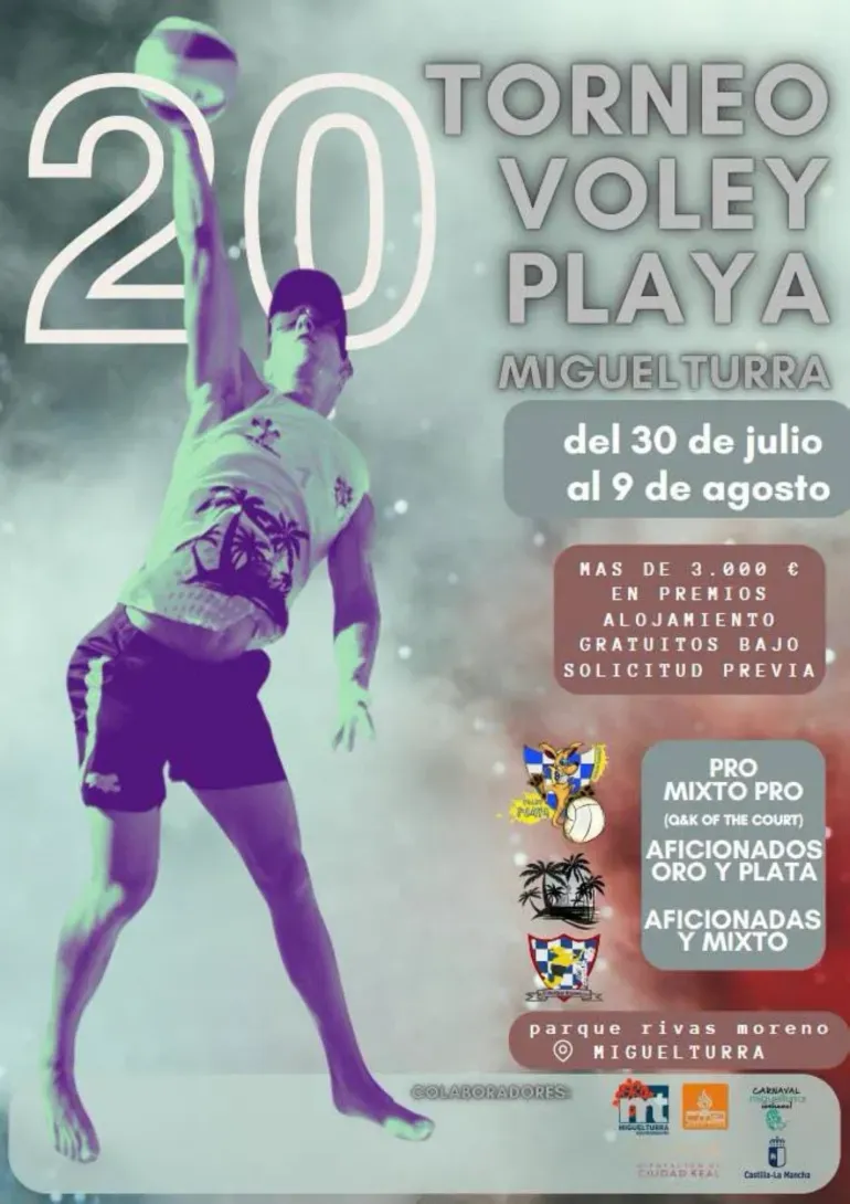 Miguelturra celebra la vigésima edición del Torneo Vóley Playa este fin de semana
