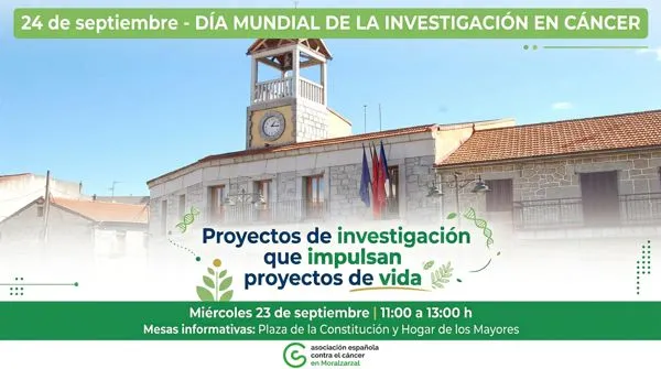 Moralzarzal se une al Día Mundial de la Investigación en Cáncer con mesas informativas