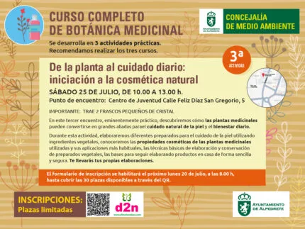 Alpedrete enseña a elaborar cosmética natural con plantas medicinales