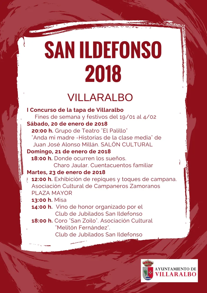 Villaralbo celebra las fiestas de San Ildefonso con teatro, música y gastronomía