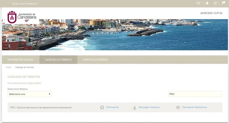 Candelaria facilita el acceso a trámites empresariales online