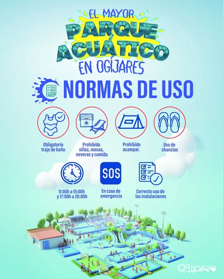 Ogíjares celebra su Megafiesta Acuática este sábado con normas de uso para garantizar la seguridad
