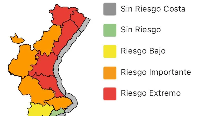 Burjassot activa el plan de emergencias ante la alerta roja por fuertes lluvias