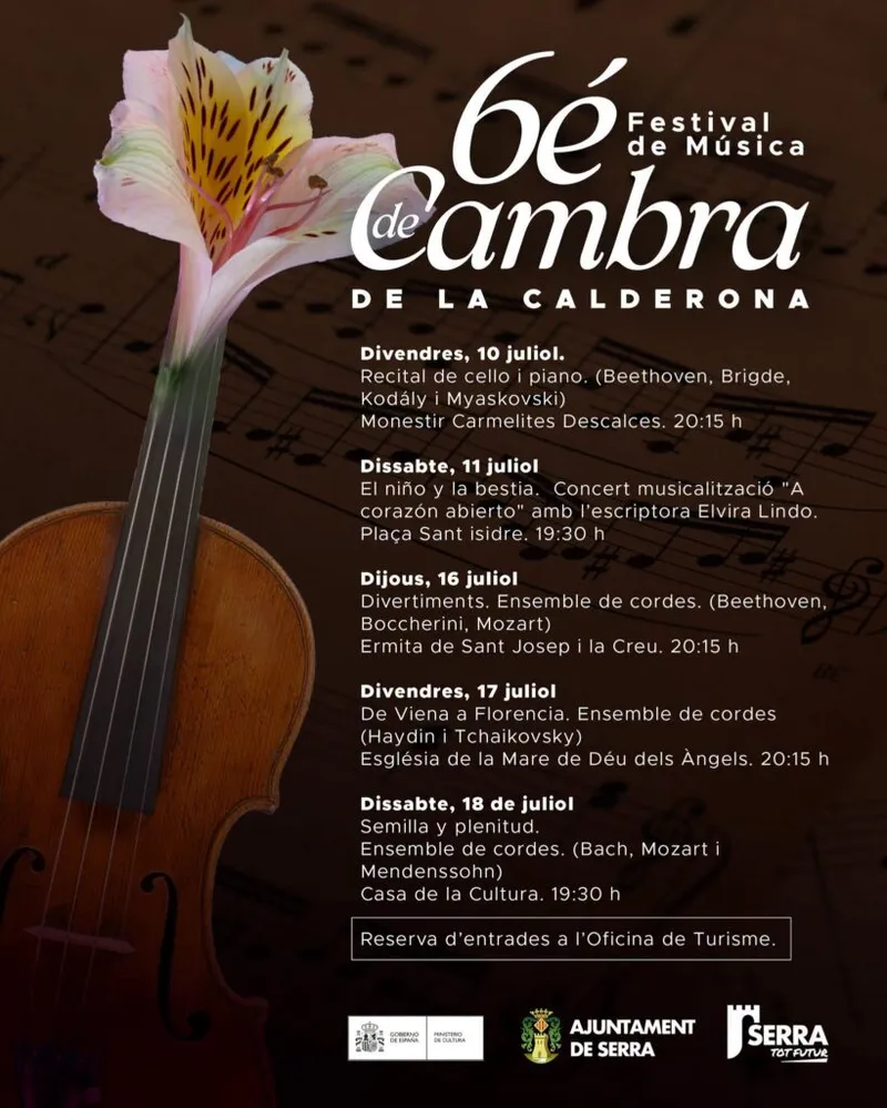 Elvira Lindo se une al Festival de Música de Cambra de la Calderona en Serra
