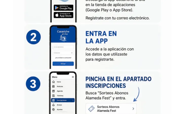Casariche sortea abonos para el Alameda Fest a través de su app municipal