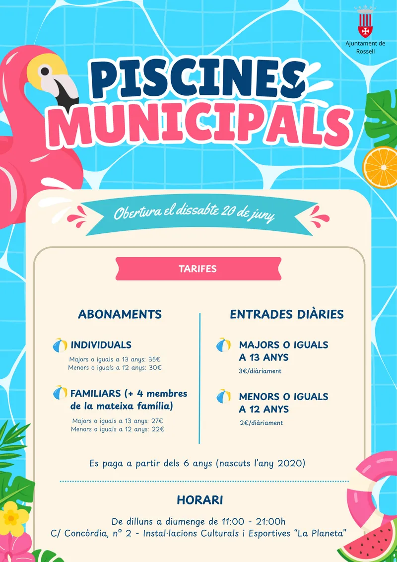 Rossell abre sus piscinas municipales para la temporada de verano