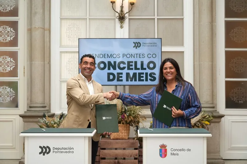 La Diputación de Pontevedra financia íntegramente la mejora del camino escolar en Meis con casi 600.000 euros