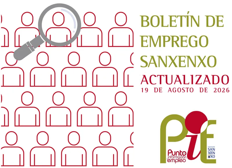 Sanxenxo publica su boletín de empleo actualizado el 19 de agosto