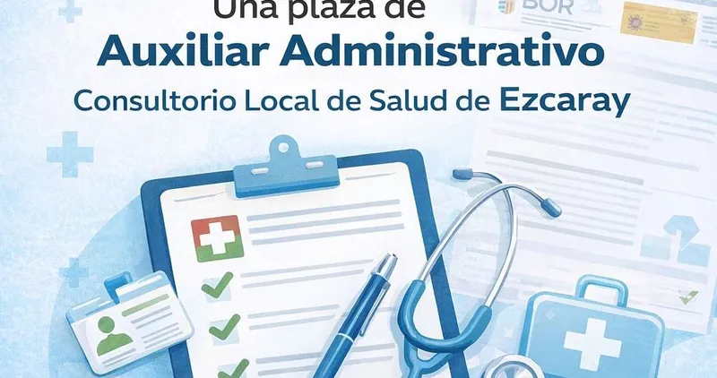 Ezcaray convoca una plaza de Auxiliar Administrativo para su Consultorio Local
