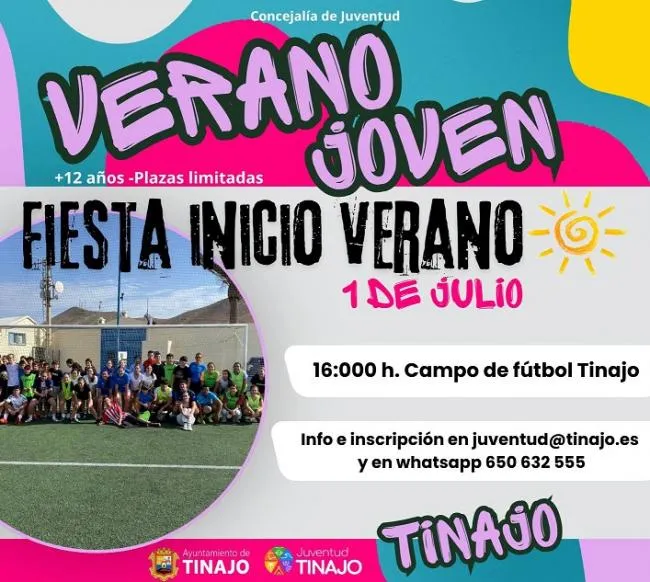Tinajo celebra el inicio del verano con actividades juveniles gratuitas