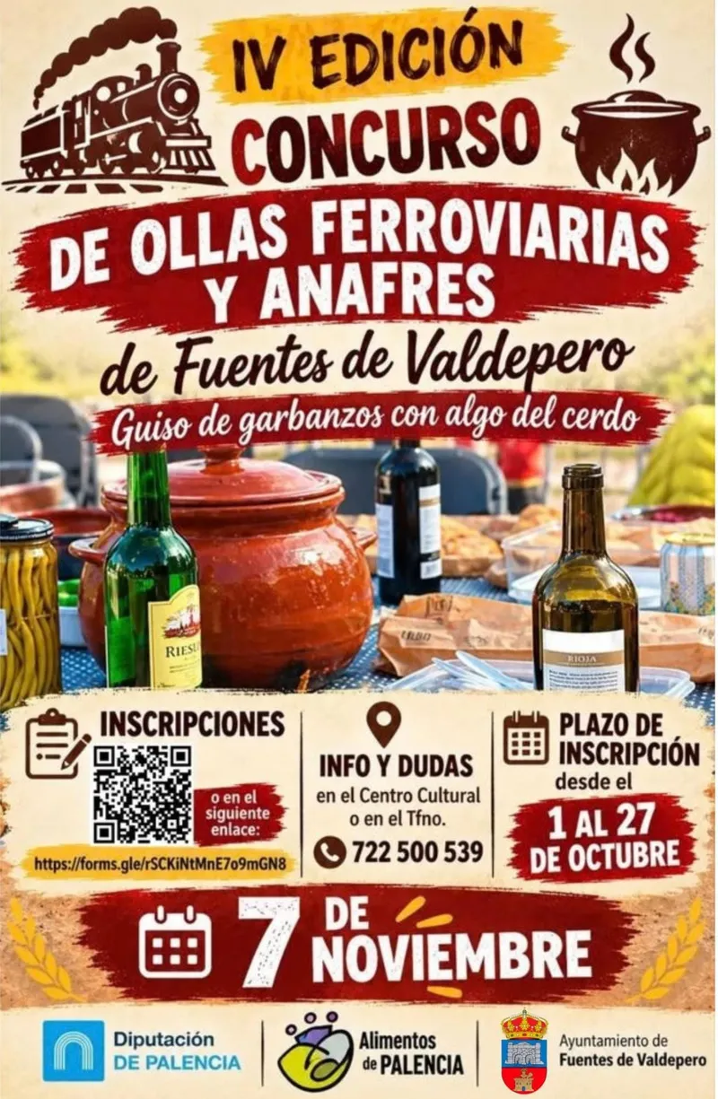 Fuentes de Valdepero celebra la IV edición de Ollas Ferroviarias y Anafres