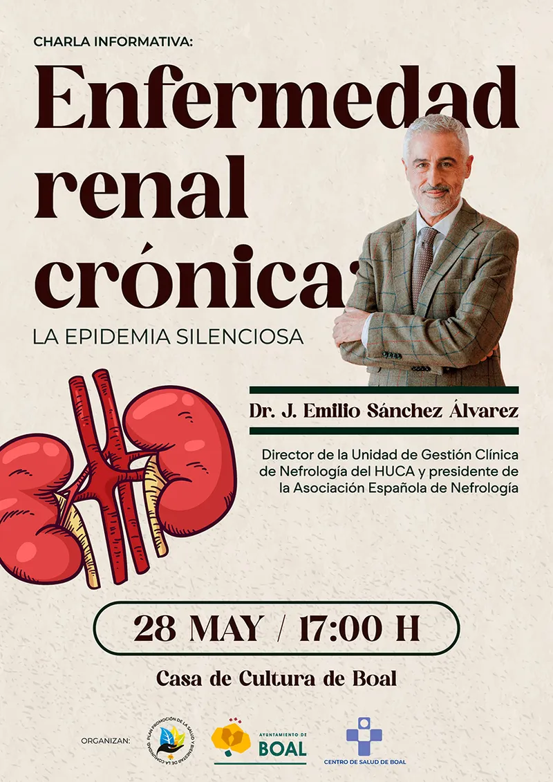 Boal acoge una charla sobre la enfermedad renal crónica, una "epidemia silenciosa"