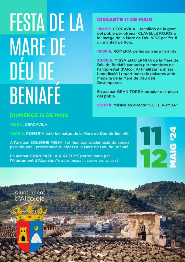 Alcoleja celebra la Festa de la Mare de Déu de Beniafe 2024
