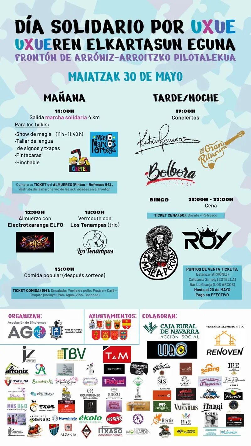 Arróniz se une para apoyar la investigación de los Síndromes AGO en una jornada solidaria