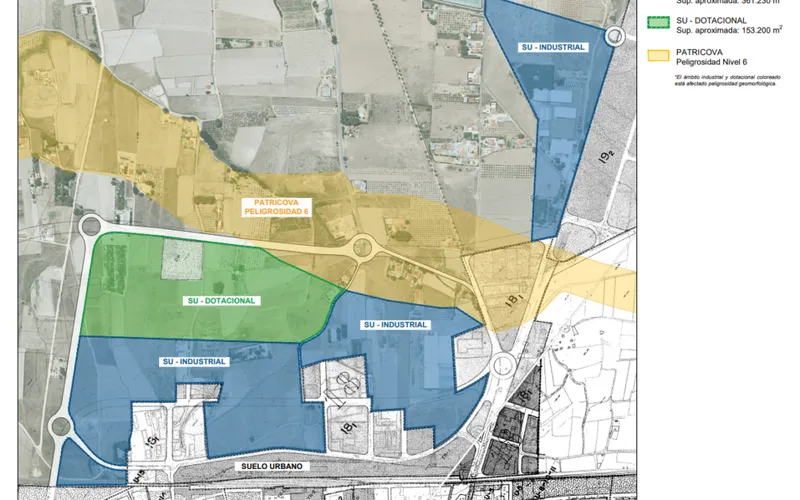 Villena impulsa 540.000 m² de suelo industrial y dotacional en los Altos de la Condomina