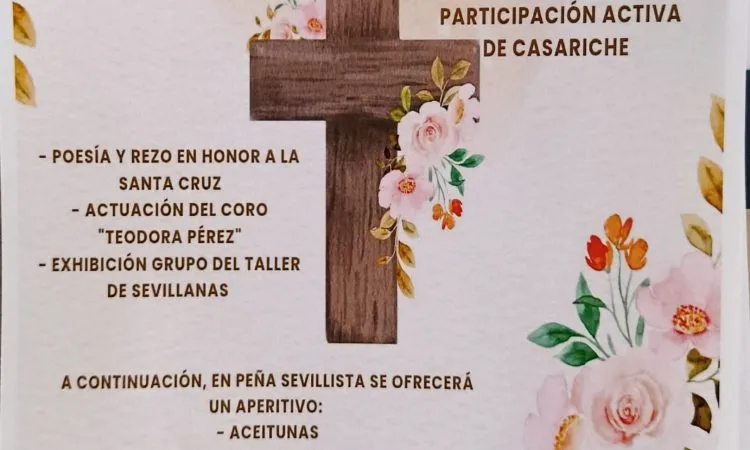 Casariche celebra la Cruz de Mayo con poesía, música y baile de sevillanas