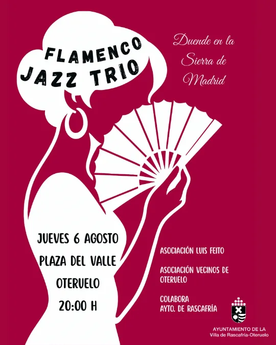 Oteruelo del Valle acoge un concierto de Flamenco Jazz Trío el 6 de agosto