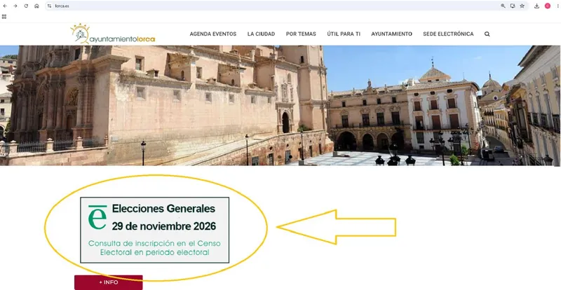 Lorca abre la consulta del censo electoral hasta el 19 de octubre para las elecciones generales