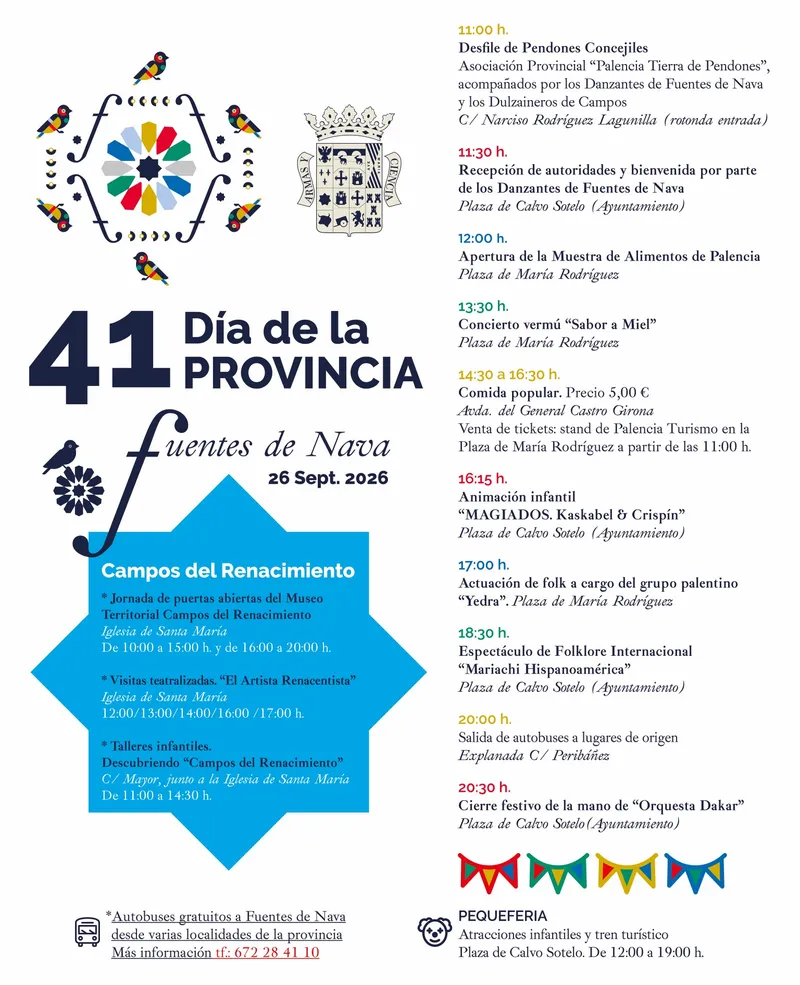 Fuentes de Nava celebra el Día de la Provincia con un programa de actividades