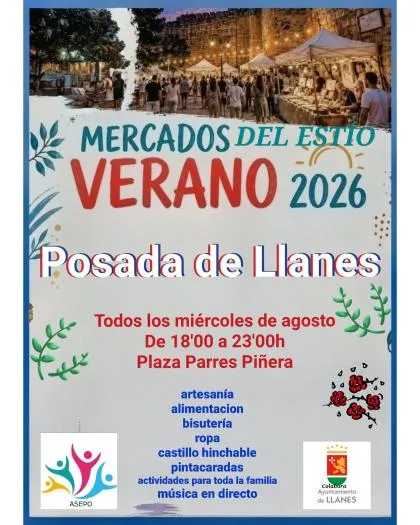 Posada de Llanes celebra sus Mercados del Estío con artesanía y actividades familiares