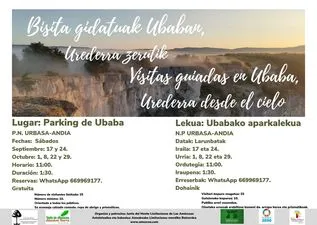 Visitas guiadas 'Urederra desde el Cielo' en el Parque Natural de Urbasa-Andía