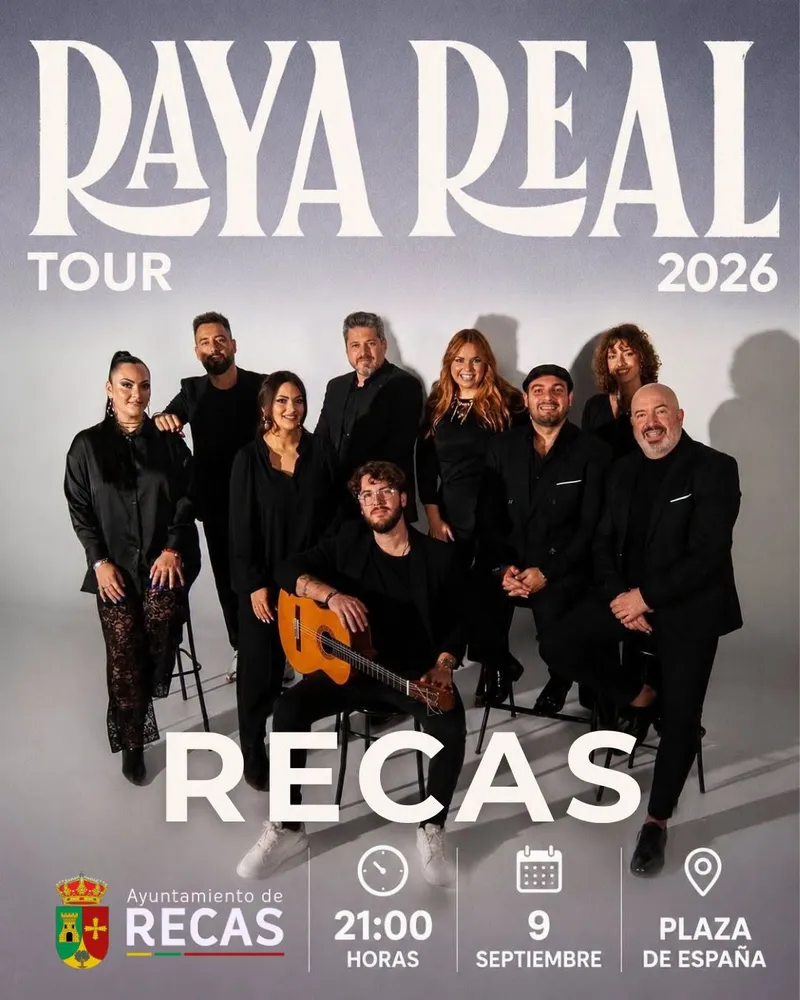 Recas celebra sus fiestas patronales con un concierto gratuito de Raya Real