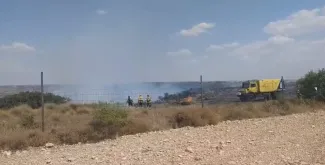 Incendio forestal declarado en Ocaña y Ontígola moviliza medios aéreos y terrestres