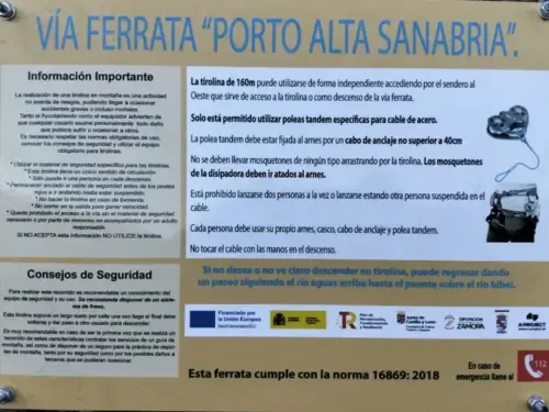 Porto estrena vía ferrata y tirolina sobre el río Bibey